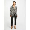 Blazer Imprimé Noir Crème Femme - Morgan -ONLY || Vero Moda Soldes Boutique blazer imprime noir creme femme morgan