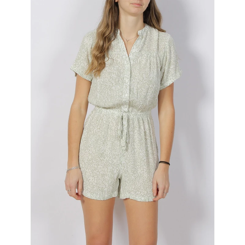 Combi-short Menny Playsuit Vert Blanc Femme - Vero Moda 3 Combi-short Menny Playsuit Vert Blanc Femme - Vero Moda
