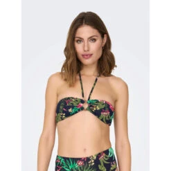 Haut De Maillot De Bain Bandeau à Fleurs Juliette Femme - Only