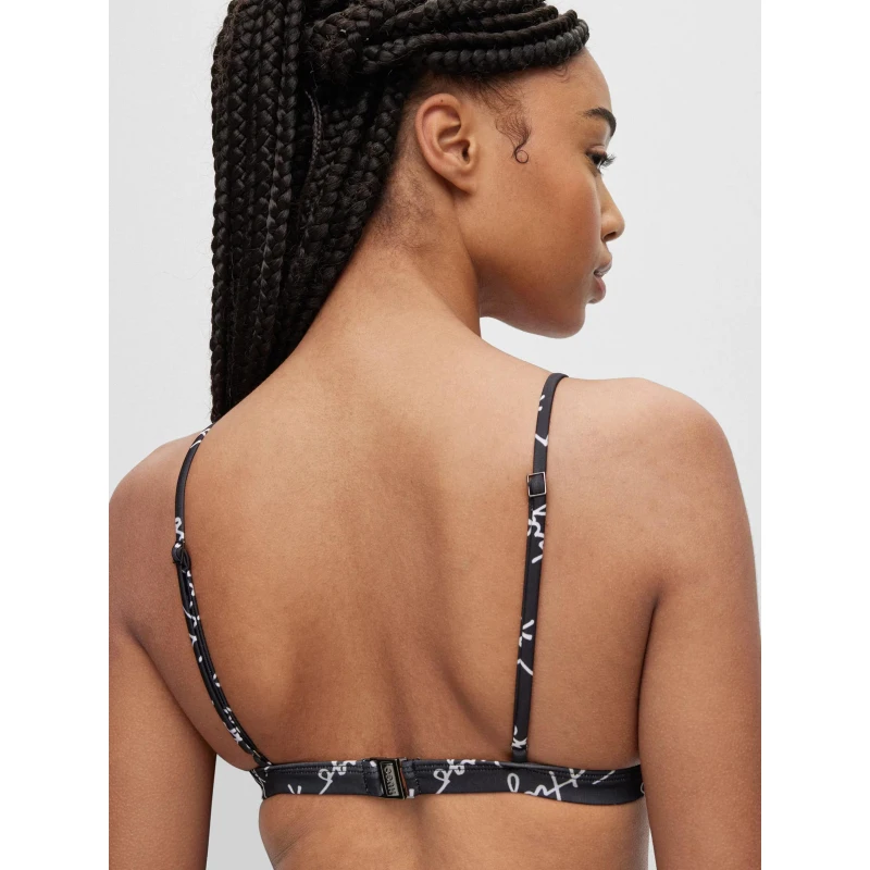 Haut De Maillot De Bain Triangle Signature Noir Femme - Hugo 6 Haut De Maillot De Bain Triangle Signature Noir Femme - Hugo – Image 4