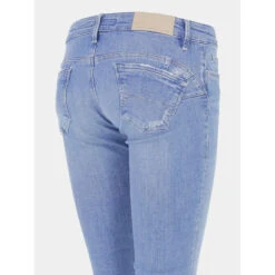 Jean Cropped Skinny Wonder Bridht Bleu Femme - Salsa -ONLY || Vero Moda Soldes Boutique jean cropped skinny wonder bridht bleu femme salsa 3