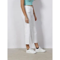 Jean Large Crop Wild Kathy Blanc Femme - Vero Moda -ONLY || Vero Moda Soldes Boutique jean large crop wild kathy blanc femme vero moda 2