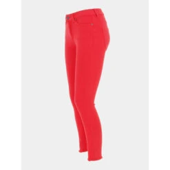 Jean Skinny Blush Cropped Rouge Femme - Only -ONLY || Vero Moda Soldes Boutique jean skinny blush cropped rouge femme only 2