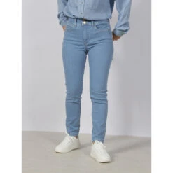 Jean Skinny Crop Secret Push In Bleu Femme - Salsa