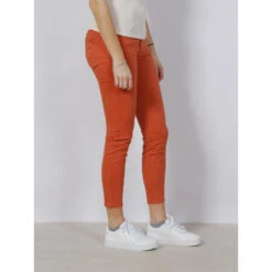 Jean Skinny Double Up Orange Femme - Tiffosi -ONLY || Vero Moda Soldes Boutique jean skinny double up orange femme tiffosi 2