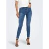 Jean Skinny Mila Taille Haute Bleu Femme - Only -ONLY || Vero Moda Soldes Boutique jean skinny mila taille haute bleu femme only