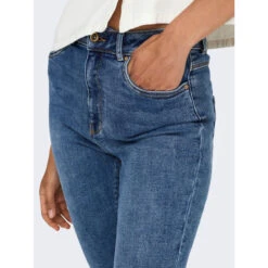 Jean Skinny Mila Taille Haute Bleu Femme - Only -ONLY || Vero Moda Soldes Boutique jean skinny mila taille haute bleu femme only 2