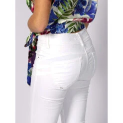 Jean Skinny Push In Secret Blanc Femme - Salsa -ONLY || Vero Moda Soldes Boutique jean skinny push in secret blanc femme salsa 3