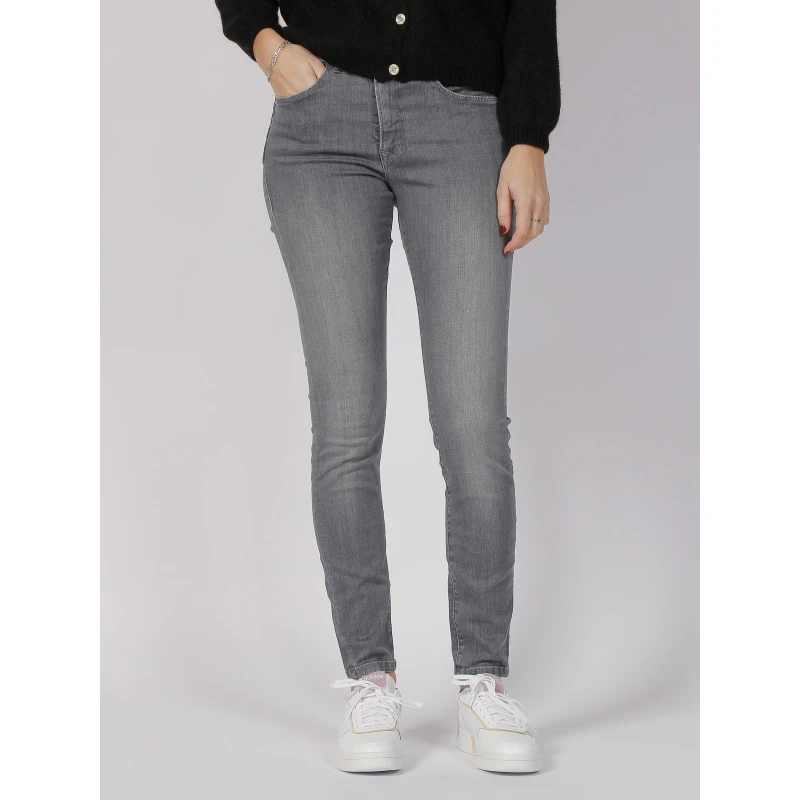 Jean Skinny Secret Gris Femme - Salsa 3 Jean Skinny Secret Gris Femme - Salsa
