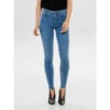 Jean Skinny Taille Mi-haute Power Bleu Femme - Only -ONLY || Vero Moda Soldes Boutique jean skinny taille mi haute power bleu femme only