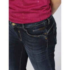 Jean Slim Taille Basse Urselle Bleu Femme - Le Temps Des Cerises -ONLY || Vero Moda Soldes Boutique jean slim taille basse urselle bleu femme le temps des cerises 3