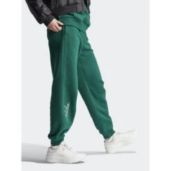 Jogging Décontracté Style Long Motifs Brodés Vert Femme - Adidas