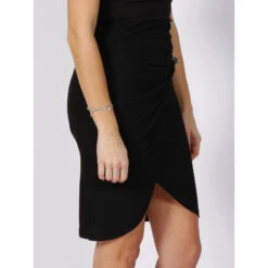 Jupe Droite Fendue Dalal Jewel Noir Femme - Guess -ONLY || Vero Moda Soldes Boutique jupe droite fendue dalal jewel noir femme guess 2