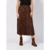 Jupe Midi Plissé Clark Léopard Marron Femme - La Petite Etoile -ONLY || Vero Moda Soldes Boutique jupe midi plisse clark leopard marron femme la petite etoile