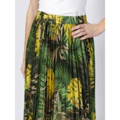 Jupe Midi Plissée Abel Vert Femme - Guess -ONLY || Vero Moda Soldes Boutique jupe midi plissee abel vert femme guess 3