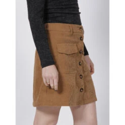 Jupe Velours Lugia Camel Femme - La Petite Etoile -ONLY || Vero Moda Soldes Boutique jupe velours lugia camel femme la petite etoile 2