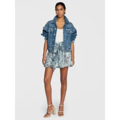 Jupe Volant Aman Bleu Femme - Guess