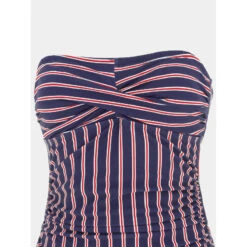 Maillot De Bain 1 Pièce Martinique Bleu/rouge Femme - Treeker 9 -ONLY || Vero Moda Soldes Boutique maillot de bain 1 piece martinique bleurouge femme treeker 9 2