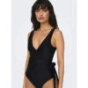 Maillot De Bain 1 Pièce Noeud Julie Noir Femme - Only -ONLY || Vero Moda Soldes Boutique maillot de bain 1 piece noeud julie noir femme only