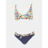 Maillot De Bain 2 Pièces Fleurs Multicolore Femme - Grain De Sable -ONLY || Vero Moda Soldes Boutique maillot de bain 2 pieces fleurs multicolore femme grain de sable