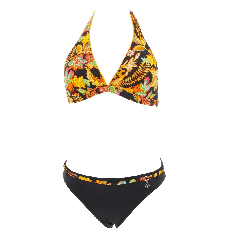 Maillot De Bain 2 Pièces Moose Jaune Noir Femme - Grain De Sable 3 Maillot De Bain 2 Pièces Moose Jaune Noir Femme - Grain De Sable