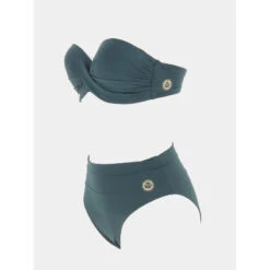 Maillot De Bain 2 Pièces Uni Vert Femme - Grain De Sable -ONLY || Vero Moda Soldes Boutique maillot de bain 2 pieces uni vert femme grain de sable 1