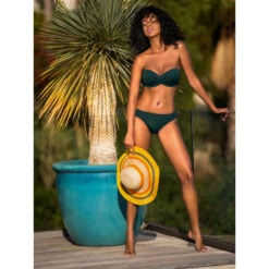 Maillot De Bain 2 Pièces Uni Vert Femme - Grain De Sable -ONLY || Vero Moda Soldes Boutique maillot de bain 2 pieces uni vert femme grain de sable 3