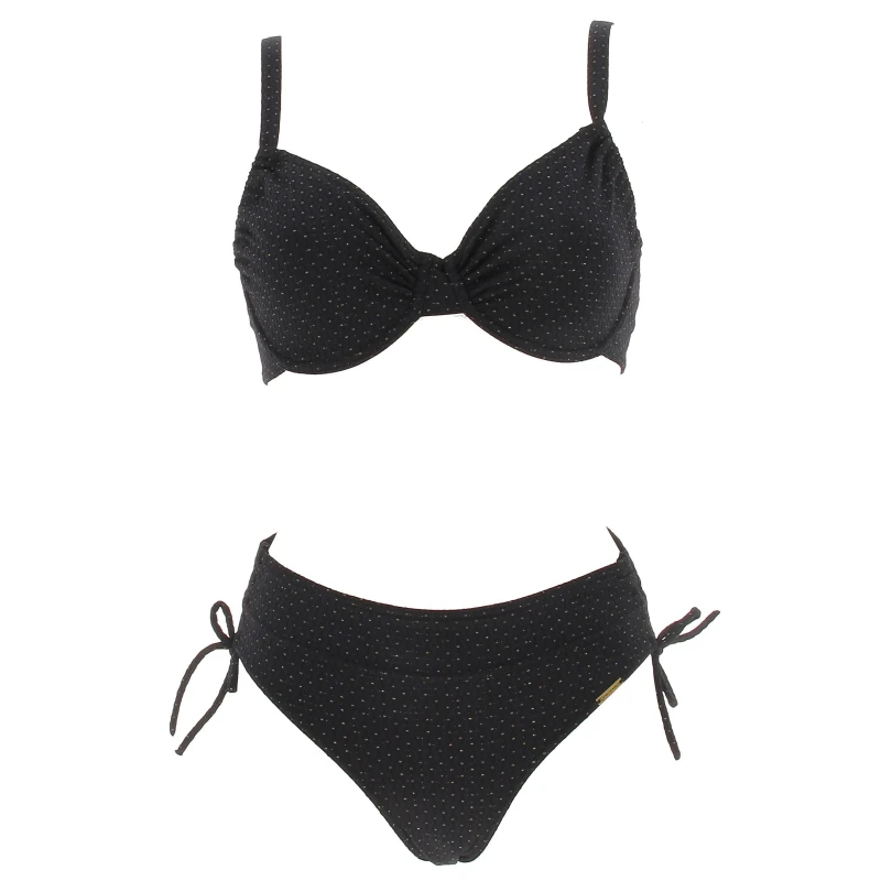 Maillot De Bain 2 Pièces Zig Zag Noir Femme - Grain De Sable 3 Maillot De Bain 2 Pièces Zig Zag Noir Femme - Grain De Sable