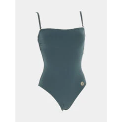 Maillot De Bain Lisa Uni Mojito Vert Femme - Grain De Sable -ONLY || Vero Moda Soldes Boutique maillot de bain lisa uni mojito grain de sable 2