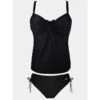 Maillot De Bain Tankini Zigzag Relief Noir Femme - Grain De Sable -ONLY || Vero Moda Soldes Boutique maillot de bain tankini zigzag relief noir femme grain de sable