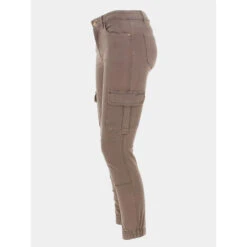 Pantalon Cargo Missouri Marron Femme - Only -ONLY || Vero Moda Soldes Boutique pantalon cargo missouri marron femme only 2