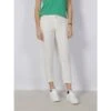 Pantalon Chino Slim En Lin Blanc Femme - Salsa -ONLY || Vero Moda Soldes Boutique pantalon chino slim en lin blanc femme salsa