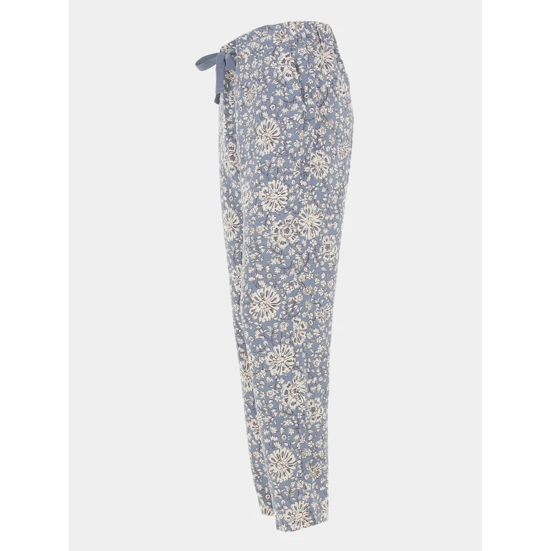 Pantalon Fluide à Fleurs Vallies Bleu Femme - Sun Valley 5 Pantalon Fluide à Fleurs Vallies Bleu Femme - Sun Valley – Image 3