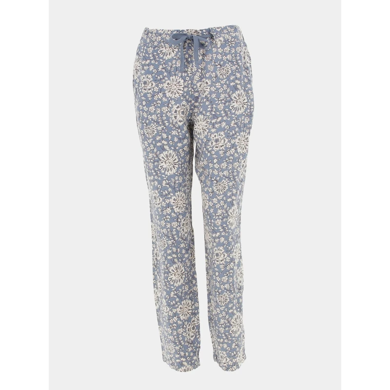 Pantalon Fluide à Fleurs Vallies Bleu Femme - Sun Valley 3 Pantalon Fluide à Fleurs Vallies Bleu Femme - Sun Valley