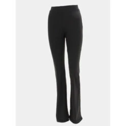 Pantalon Fluide Bootcut Star Noir Femme - Tiffosi