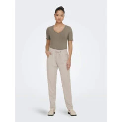 Pantalon Fluide Catia Beige Femme - Jacqueline De Yong -ONLY || Vero Moda Soldes Boutique pantalon fluide catia beige femme jacqueline de yong 2