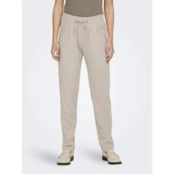 Pantalon Fluide Catia Beige Femme - Jacqueline De Yong