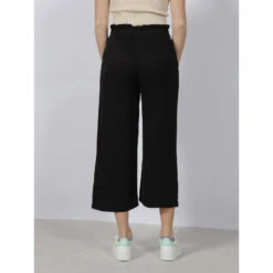 Pantalon Fluide Large Crop Caly Noir Femme - Only -ONLY || Vero Moda Soldes Boutique pantalon fluide large crop caly noir femme only 1