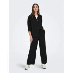 Pantalon Fluide Large Divya Noir Femme - Jacqueline De Yong -ONLY || Vero Moda Soldes Boutique pantalon fluide large divya noir femme jacqueline de yong 2