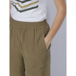 Pantalon Large Carmen Kaki Femme - Vero Moda -ONLY || Vero Moda Soldes Boutique pantalon large carmen kaki femme vero moda 3