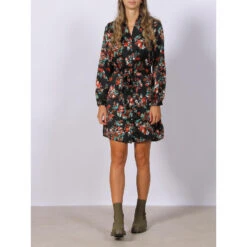 Robe Chemise Imprimés Cana Rouge Vert Noir Femme - Vero Moda