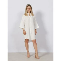 Robe Chemise Natali Oversize Blanc Femme - Vero Moda