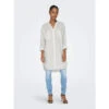 Robe Chemise Oversize Apeldoorn Blanc Femme - Only -ONLY || Vero Moda Soldes Boutique robe chemise oversize apeldoorn blanc femme only