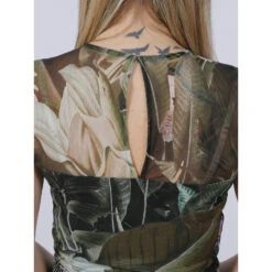 Robe Courte Aida Kaki Femme - Guess -ONLY || Vero Moda Soldes Boutique robe courte aida kaki femme guess 3