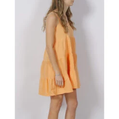 Robe Courte Ample Thyra Orange Femme - Only -ONLY || Vero Moda Soldes Boutique robe courte ample thyra orange femme only 2