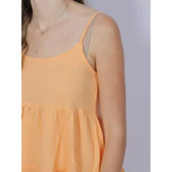 Robe Courte Ample Thyra Orange Femme - Only -ONLY || Vero Moda Soldes Boutique robe courte ample thyra orange femme only 3