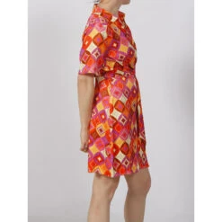 Robe Courte Imprimés Geometric Multicolore Femme - Salsa -ONLY || Vero Moda Soldes Boutique robe courte imprimes geometric multicolore femme salsa 2