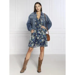 Robe Dahlia Bloom Bleu Femme - Guess -ONLY || Vero Moda Soldes Boutique robe dahlia bloom bleu femme guess 2