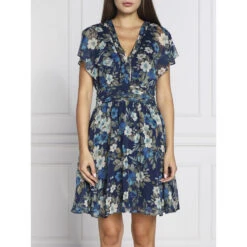 Robe Dahlia Bloom Bleu Femme - Guess