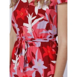 Robe Fleurie Lali Rose Femme - Teddy Smith -ONLY || Vero Moda Soldes Boutique robe fleurie lali rose femme teddy smith 3